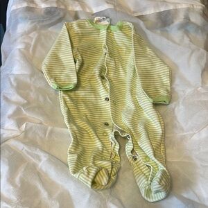 Striped Green Kids One Piece